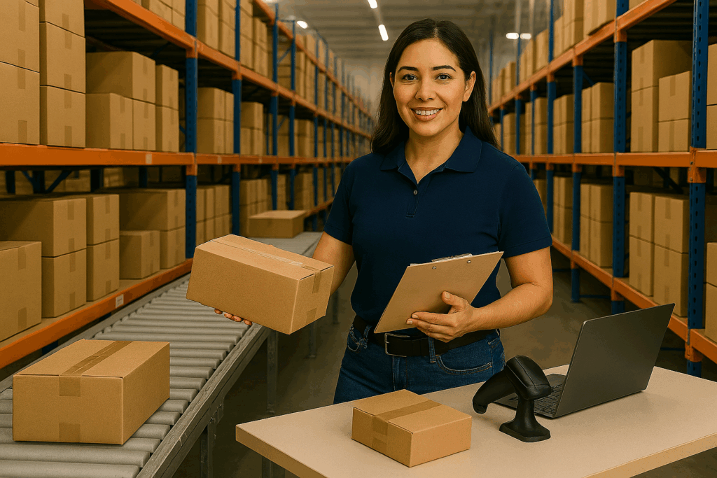 Designer (3) a logistics expert, who is part of the Pack & Kin Network - which assists pack and ship stores with assisting local ecommerce businesses.