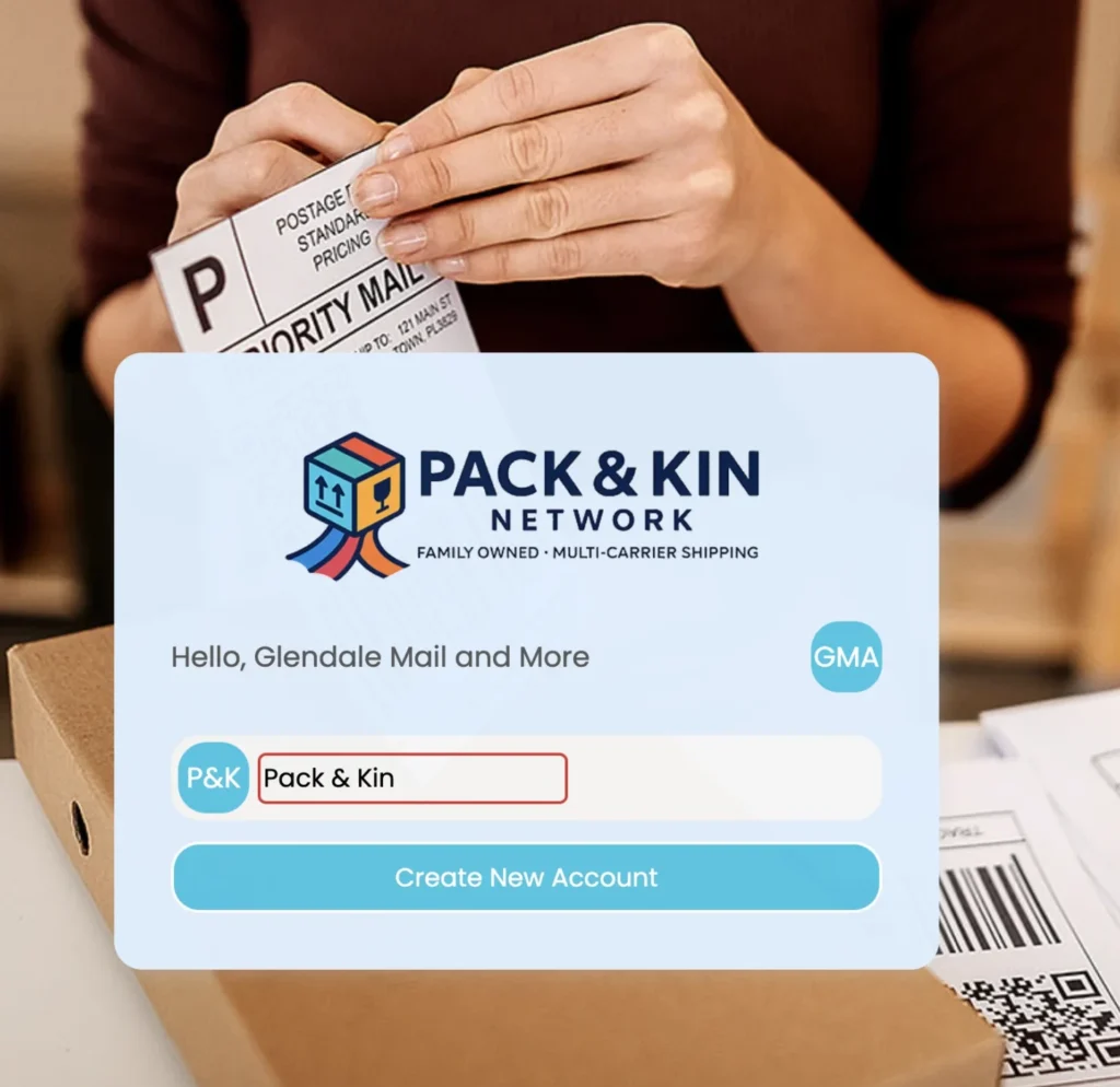 Pack and Kin business account.